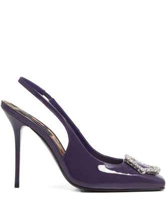 Philipp Plein 120mm Decollete heeled pumps - Purple