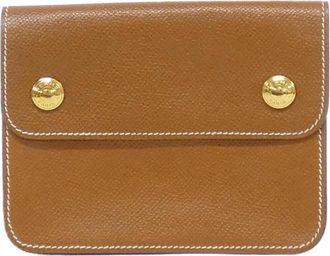 Herm&egrave;s Brown Gold Courchevel Leather Fanny Pack Pochette (Pre-Owned)