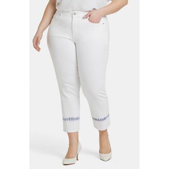 NYDJ Marilyn Ankle Straight Leg Jeans in Wave Tie Dye at Nordstrom Rack, Size 14W