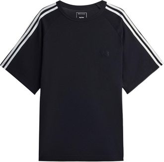 Yohji Yamamoto Wide Fit 3 Stripes T-Shirt Clothing