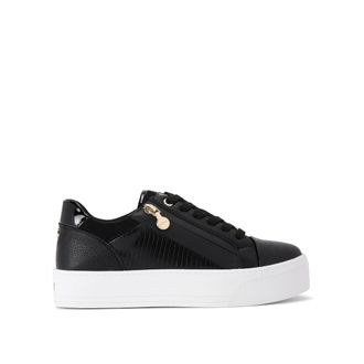 Carvela Womens Statement Zip Sneakers - Black - Size UK 5