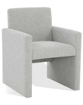Safavieh Couture Maisey Grey Linen Arm Chair