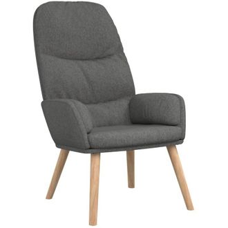 vidaXL Sill&oacute;n De Relax De Tela Gris Oscuro Vidaxl