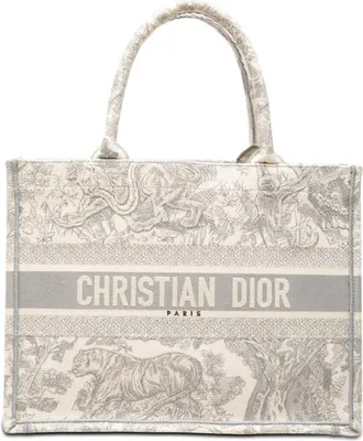 Dior Pre-owned Dior Medium Canvas Embroidered Dioriviera Toile De Jouy Book Tote Unisex G5Y001D6PRI7AZXN
