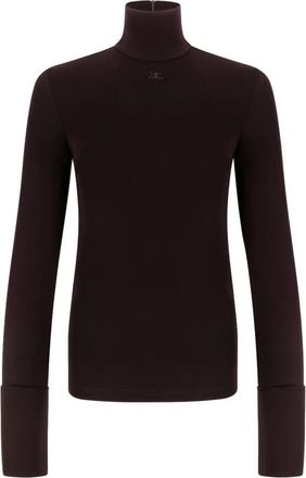 Courr&egrave;ges Mujer, Jerseys, Marr&oacute;n, Talla: S