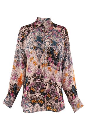 Maria Cher Womens Besalu Pilar Shirt In Mix 2 Green