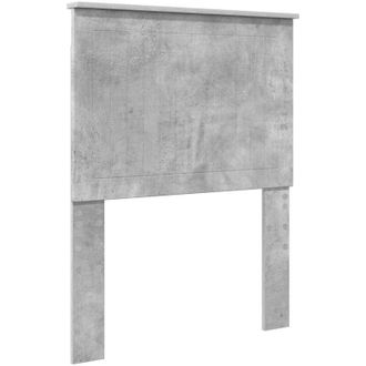 vidaXL Cabecero Con Cabecera Gris Concreto 75 Cm Madera Contrachapada Vidaxl