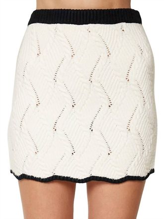 Lost + Wander Spell On You Skirt In Black/white
