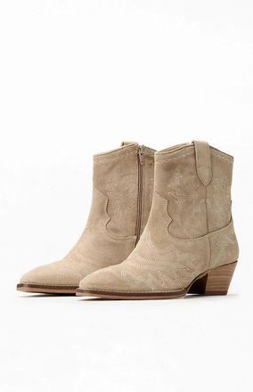 Seychelles Eagle Rock Boots Womens Beige Suede Western Bootie ZOGG3355