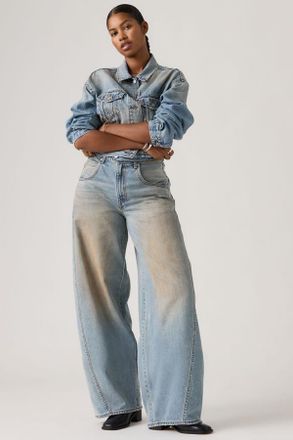 Levi's Super Baggy Barrel Jeans - Donna - 24X32 - Blu / Off Roading