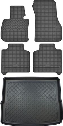 OEM Juego De Alfombrillas De Goma Para Coche Y Alfombrilla Para Maletero Para Bmw X1 F48 Crossover (a Partir De Octubre De 2015)