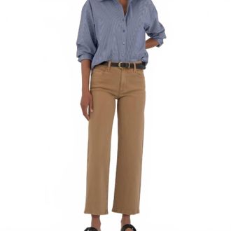 Kut from the Kloth Charlotte High Rise Wide Leg Jeans In Caramel