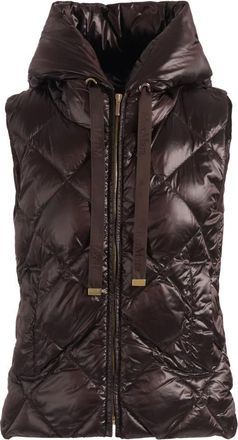 Max Mara Tropico Padded Vest - Dames - Bodywarmers - Bruin - 3XS - Jassen