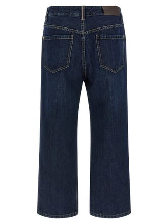 Brunello Cucinelli Stone-Washed Denim Jeans - Navy