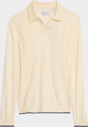 Robert Graham Mens Fenmore Merino Knit Johnny Collar Sweater