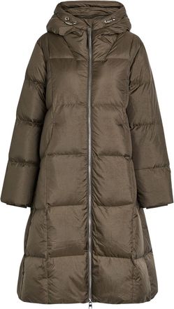 Varley Katya Hooded Padded Nylon Coat - Olive - S (UK8-10 / S)