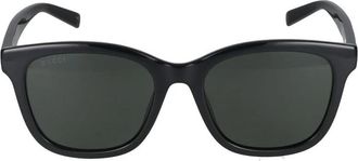 Gucci Gg 1984Sk Zonnebril - Dames - Zonnebrillen - Zwart - 55 MM - Nylon - Accessoires