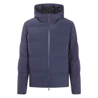 Herno Stijlvolle Cropped Impact Jas - Heren - Jassen - Blauw - Maat: XL