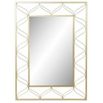 DKD Home Decor Specchio da parete DKD Home Decor Dorato 70,5 x 2 x 98 cm