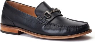 Base London Madison leren herenpantoffels zwart