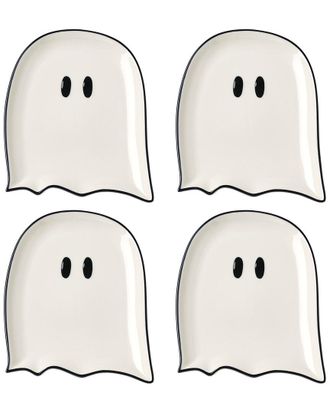 Lenox Set Of 4 Ghost Accent Plates