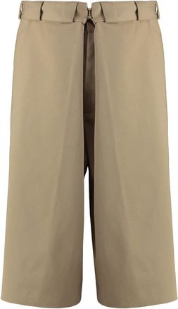 Givenchy Blend Katoen Bermuda Shorts - Heren - Korte Broeken - Beige - S - Katoen - Korte Broeken