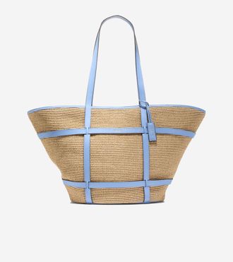 Cole Haan Womens Key West Tote Bag - Blue