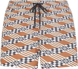 Fendi Printed Polyester Swimming Shorts, Brand Size 50 ( US Size 40 )