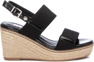 Xti Womens Wedge Sandals In Black