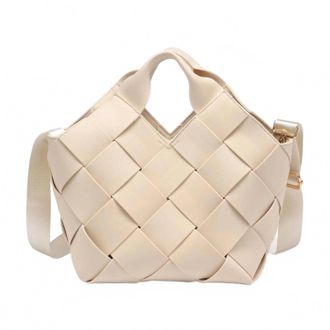 Sol and Selene Womens Resilience Woven Neoprene Tote In Cream