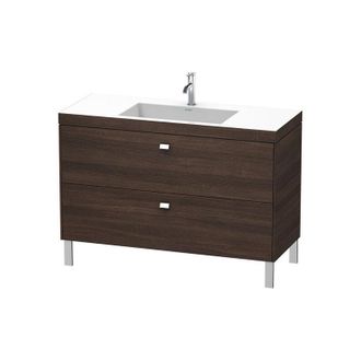 Duravit Lavabo Para Muebles Duravit Brioso C-bonded Con Base De 120,0x48,0 Cm, 2 Extra&iacute;bles, Sin Rebosadero, Con Banco Para Grifos, 1 Agujero Para Grifos, Col