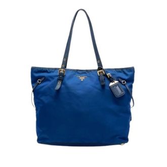 Prada Pre-owned Tote Bags, female, Blue, Size: ONE SIZE Pre-owned Vintage Tote Bag
