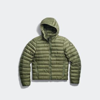 Canada Goose Aethera Hoodie Tonal Disc (Women, Vireo Green, XS)