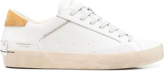 Crime London Distressed sneakers - men - Calf Leather/Calf Suede/Fabric/Calf Leather/Rubber - 40 - White
