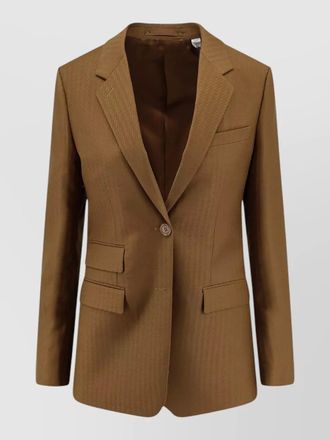 Burberry siora wool mohair single breasted blazer