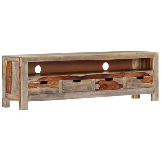 vidaXL Mueble De Tv Madera Maciza De Acacia 130x30x40 Cm Vidaxl