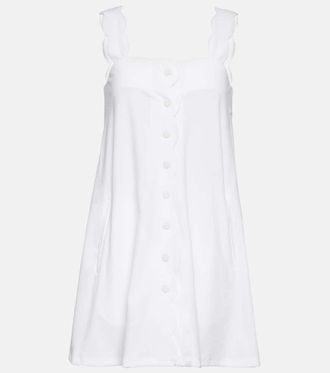 Marysia Swim Scalloped cotton blend minidress