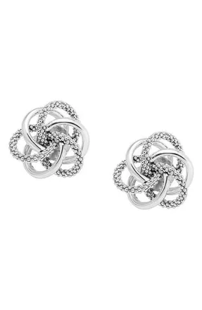 Lagos Caviar Stud Earrings in Sterling Silver at Nordstrom