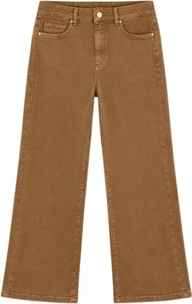 Marella Emmfuxia Straight Jeans - Dames - Regular Fit Jeans - Bruin - XS - Katoen - Jeans