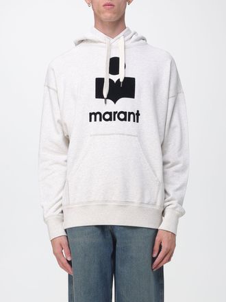 Isabel Marant Felpa con cappuccio relaxed fit in cotone con logo a contrasto