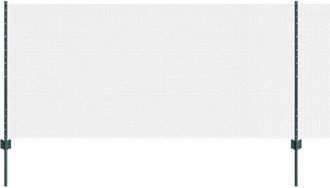 vidaXL Reja Con Postes Verde 1 X 100 M Acero Vidaxl