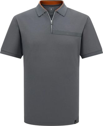 Boggi Milano piqu&eacute; polo shirt - Grey