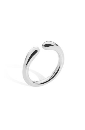 Lucy Quartermaine Open Midi Drip Ring in Sterling Silver at Nordstrom, Size Medium
