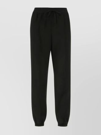 Jil Sander elasticated waist drawstring trousers