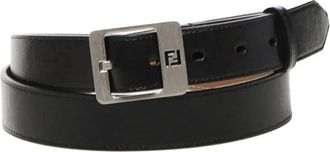 Fendi Cintura Fix Pun - Heren - Riemen - Zwart - 110 CM - Leer - Accessoires
