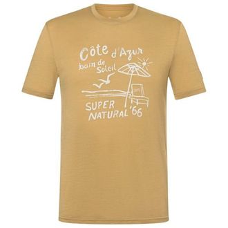 super.natural Cote DAzur Tee Merinoshirt f&uuml;r Herren | beige