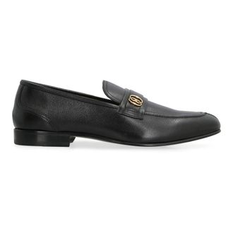 Bally Schoenen, Heren, Zwart, 40 EU, Leer, Sadei Leren Loafers