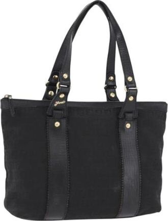 Fendi Pre-owned Zucchino Tote Bag - Dames - Vintage Shopper - Zwart - ONE Size - Leer - Vintage