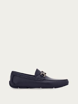 Ferragamo Uomo Driver con morsetto Gancini Blu Taglia 40.5