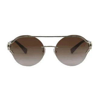Versace VE2184125213 Geometric Rimless Sunglasses - Gold